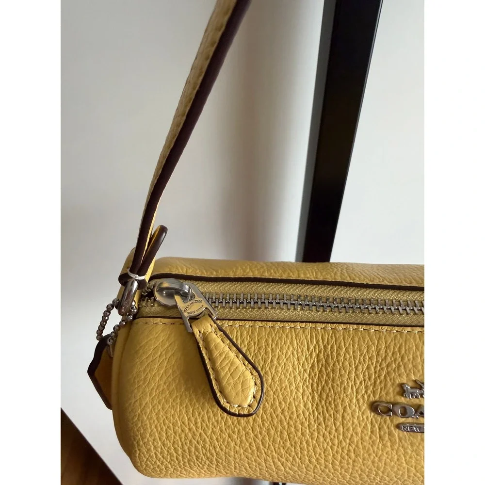 Coach Nolita Pebbled Leather Barrel Bag – Retro Yellow - Picture 4 of 11